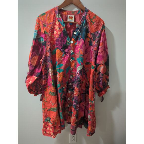 Farm Rio x Anthropologie Mini Shirt Dress - Picture 4 of 8